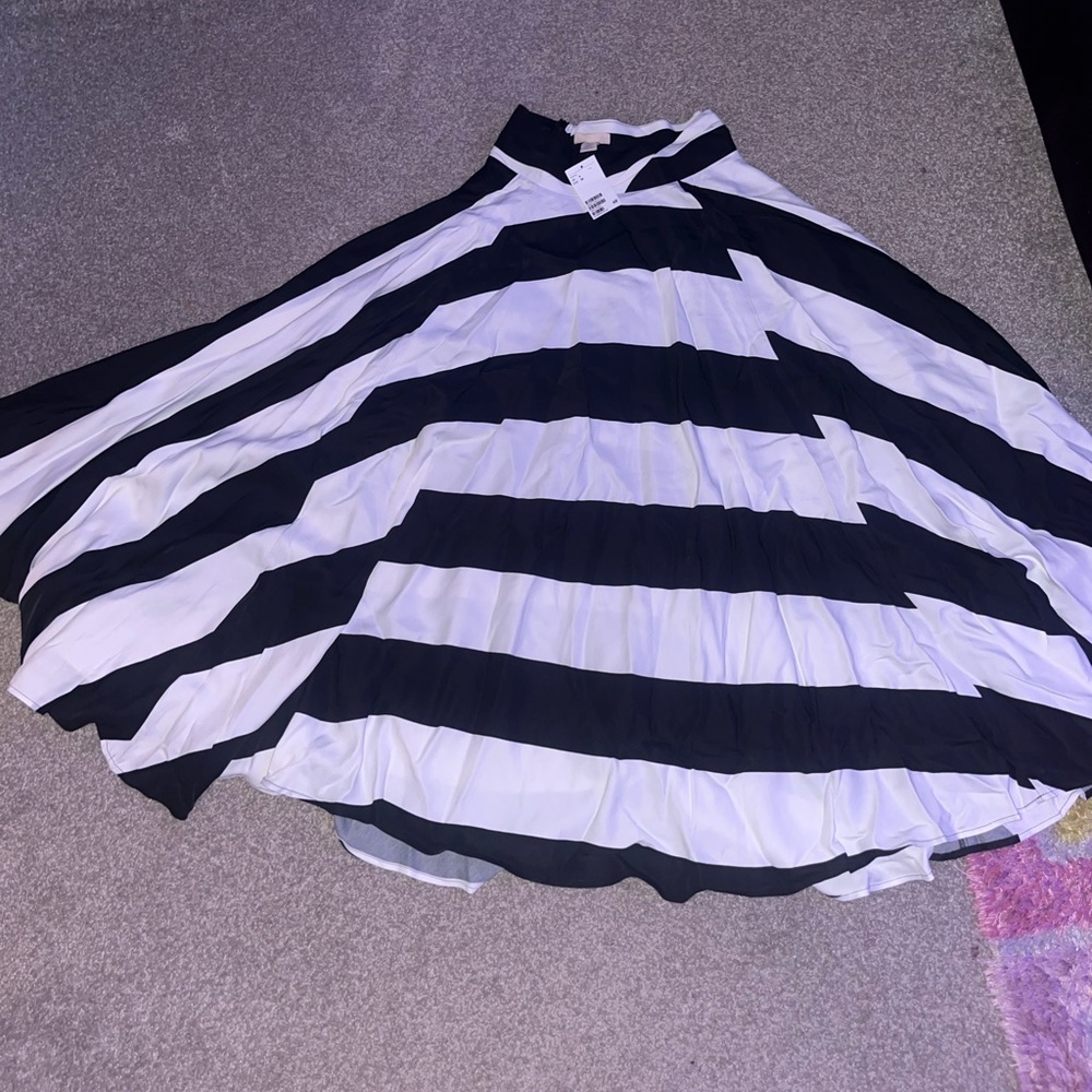 COPY - Striped flowy maxi skirt